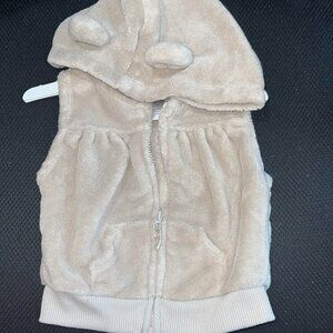 Brand New Grey Carter's Comfy Vest with Cute Hoodie 9 Months NWT